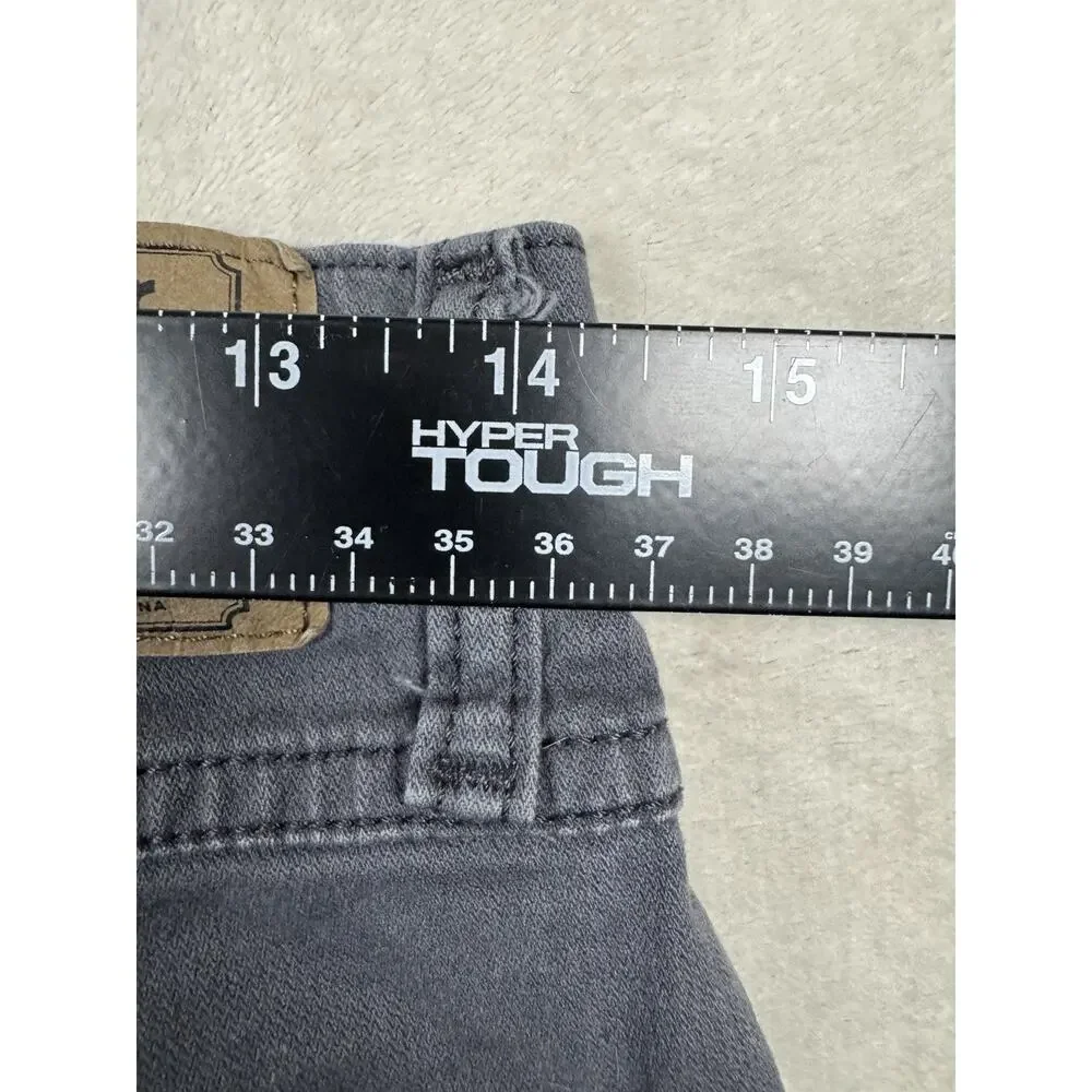 Wrangler Straight Fit Gray Jeans Men’s 31x30 Stretch Casual Pants